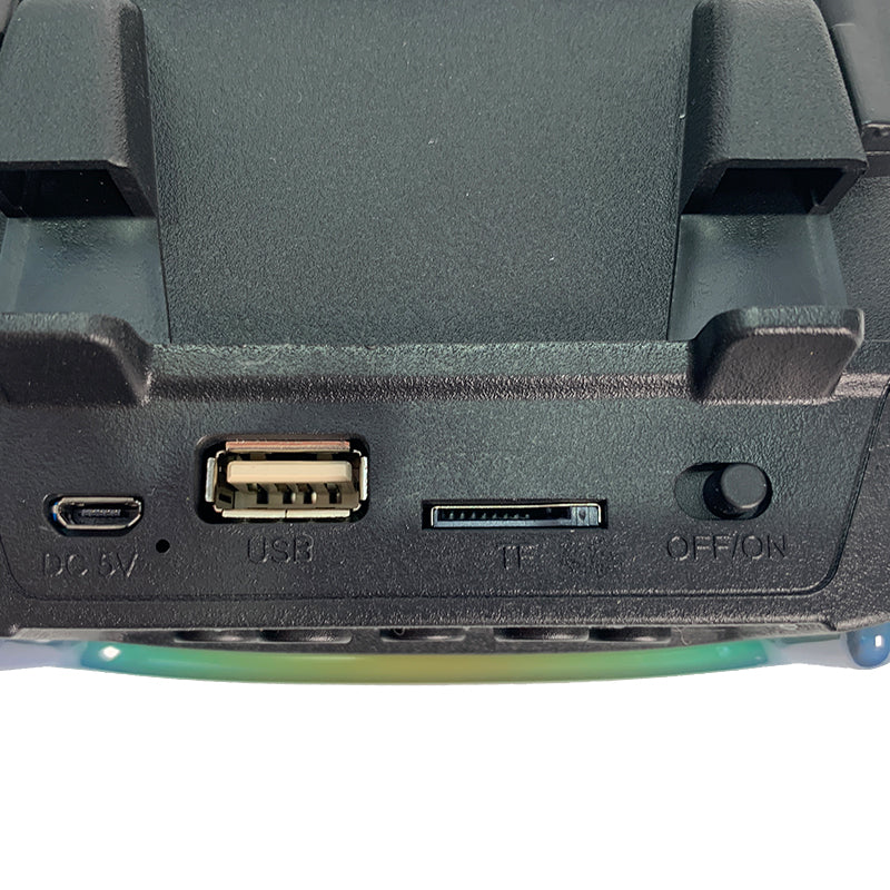 Bocina Portátil Bluetooth con Luces LED RGB
