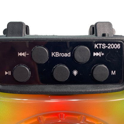 Bocina Portátil Bluetooth con Luces LED RGB