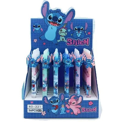 Set de Lapiceros de Gel con Figura 3D de Stitch