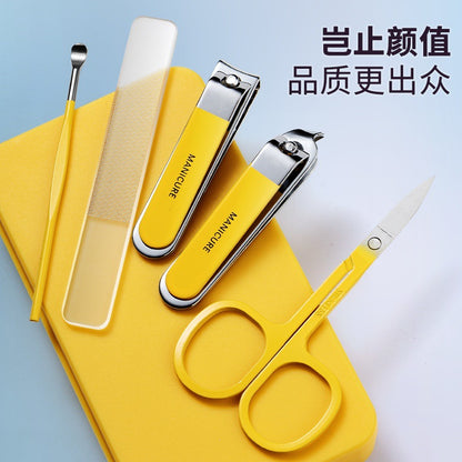 Set de Manicura Portátil de Acero Inoxidable con Estuche