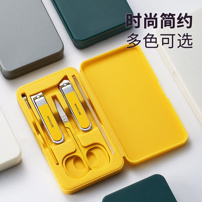 Set de Manicura Portátil de Acero Inoxidable con Estuche