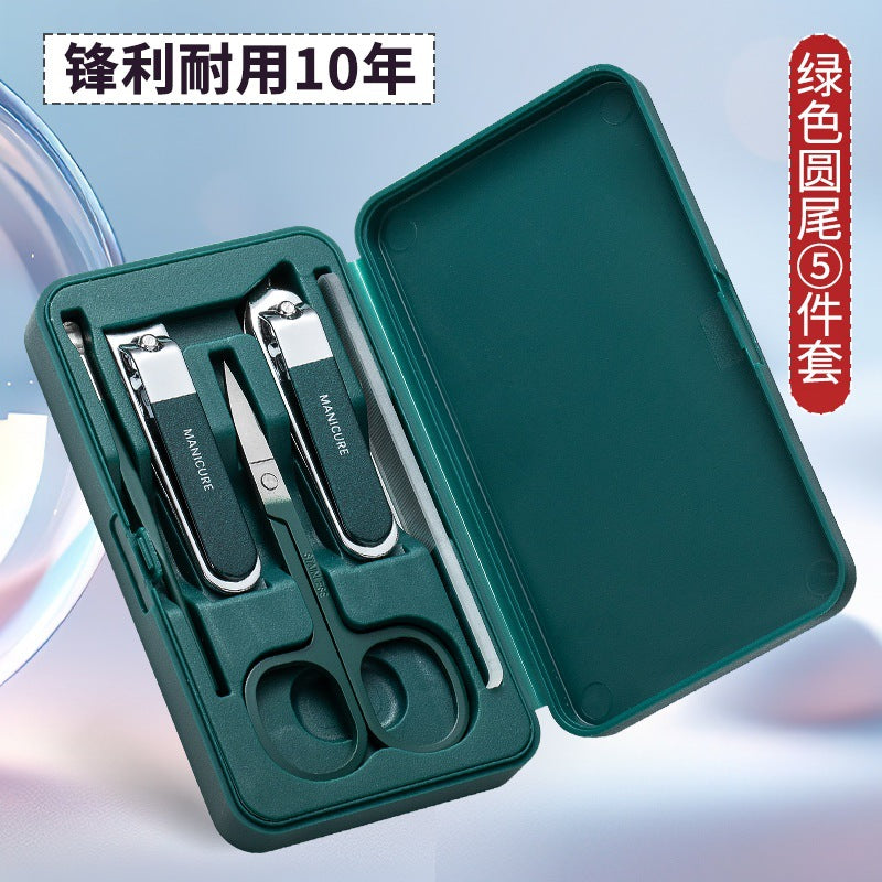 Set de Manicura Portátil de Acero Inoxidable con Estuche