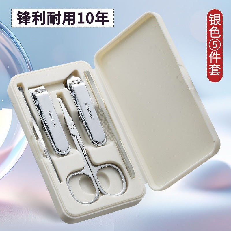 Set de Manicura Portátil de Acero Inoxidable con Estuche
