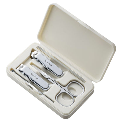 Set de Manicura Portátil de Acero Inoxidable con Estuche