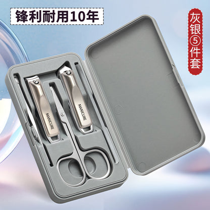 Set de Manicura Portátil de Acero Inoxidable con Estuche