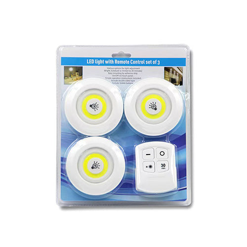 Set de Luces LED Adhesivas Inalámbricas con Control Remoto