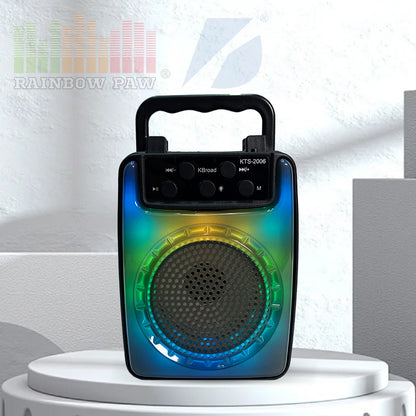 Bocina Portátil Bluetooth con Luces LED RGB
