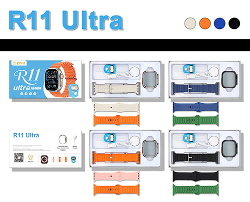 Smartwatch R11 Ultra con Correas Intercambiables y Anillo Contador Tally