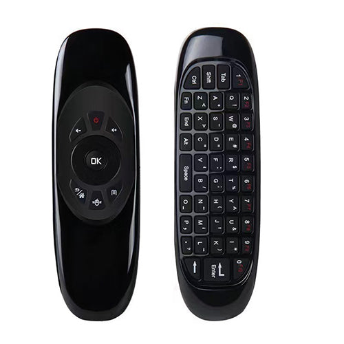 Control Remoto Air Mouse Inalámbrico con Teclado QWERTY 3 en 1