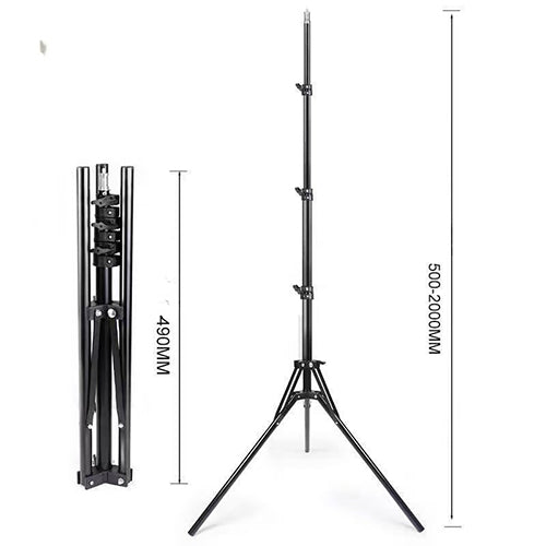 Trípode Soporte de Iluminación y Fotografía Ajustable (2.1m)