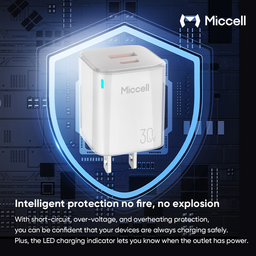 Cargador Rápido de Pared 30W Micell