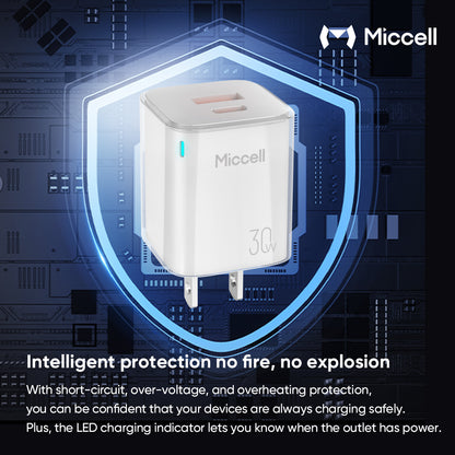 Cargador Rápido de Pared 30W Micell