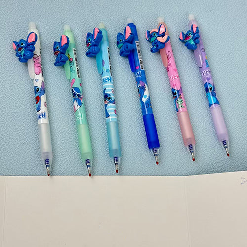 Set de Lapiceros de Gel con Figura 3D de Stitch