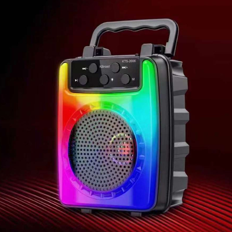Bocina Portátil Bluetooth con Luces LED RGB