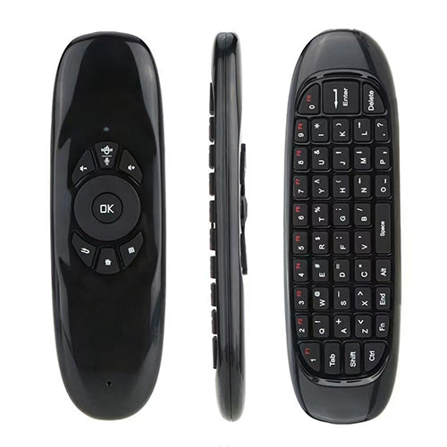 Control Remoto Air Mouse Inalámbrico con Teclado QWERTY 3 en 1