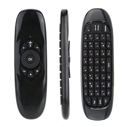 Control Remoto Air Mouse Inalámbrico con Teclado QWERTY 3 en 1