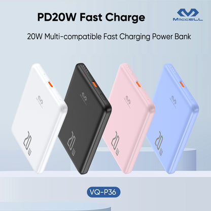 Batería Portátil Power Bank Micell PD 20W Super Slim
