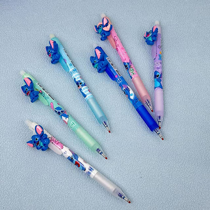 Set de Lapiceros de Gel con Figura 3D de Stitch