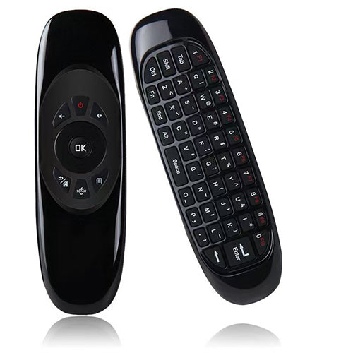 Control Remoto Air Mouse Inalámbrico con Teclado QWERTY 3 en 1