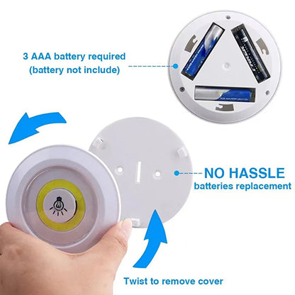 Set de Luces LED Adhesivas Inalámbricas con Control Remoto