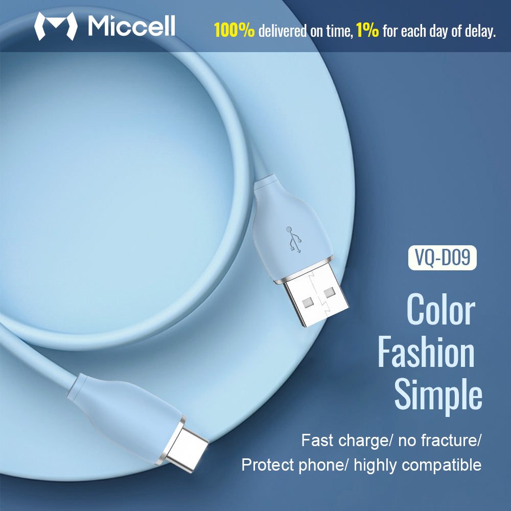 Cable de Carga Rápida 2.4A de TPE Ultra Flexible y Reforzado