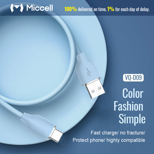 Cable de Carga Rápida 2.4A de TPE Ultra Flexible y Reforzado