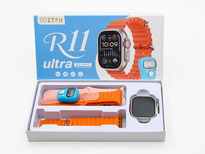 Smartwatch R11 Ultra con Correas Intercambiables y Anillo Contador Tally