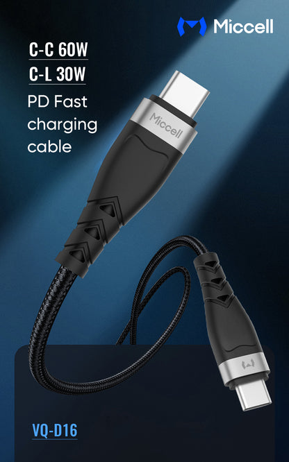 Cable de Carga Rápida 2.4A y Transmisión de Datos Ultra Resistente (480 Mbps)