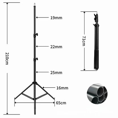 Trípode Soporte de Iluminación y Fotografía Ajustable (2.1m)