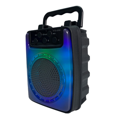 Bocina Portátil Bluetooth con Luces LED RGB