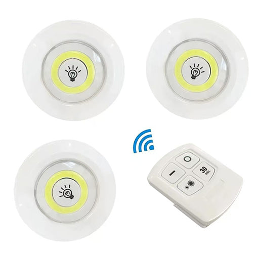 Set de Luces LED Adhesivas Inalámbricas con Control Remoto