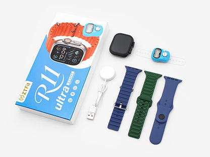 Smartwatch R11 Ultra con Correas Intercambiables y Anillo Contador Tally