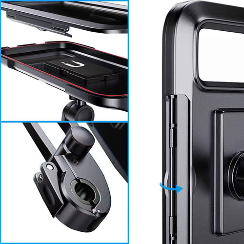 Soporte Impermeable para Celular en Moto y Bicicleta