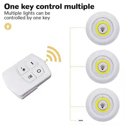 Set de Luces LED Adhesivas Inalámbricas con Control Remoto