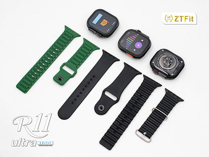 Smartwatch R11 Ultra con Correas Intercambiables y Anillo Contador Tally