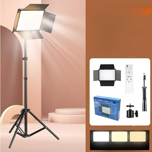 Kit de Iluminación LED Softbox con Trípode Ajustable y Control Remoto