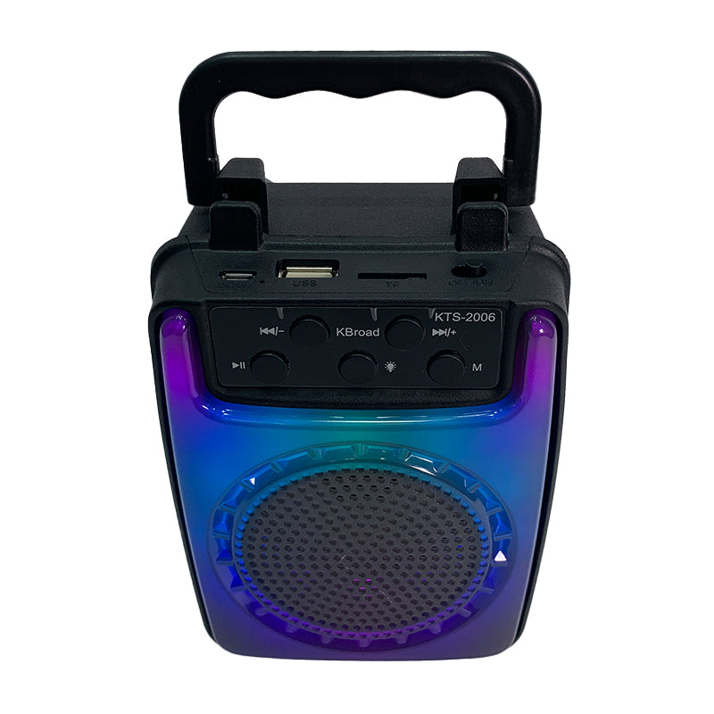 Bocina Portátil Bluetooth con Luces LED RGB