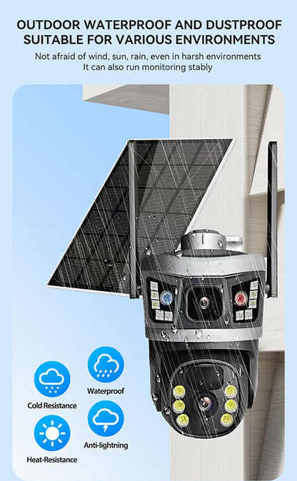Cámara de Seguridad Exterior Solar 4G PTZ