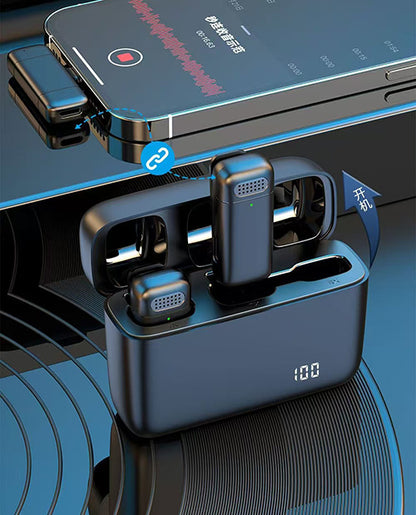 Micrófono Inalámbrico Lavalier Doble Plug & Play
