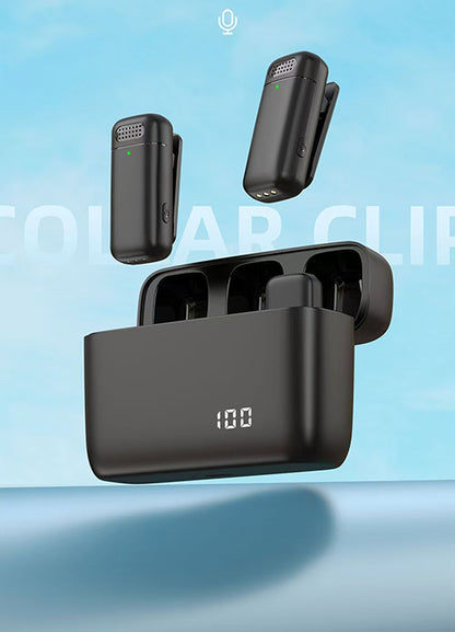 Micrófono Inalámbrico Lavalier Doble Plug & Play