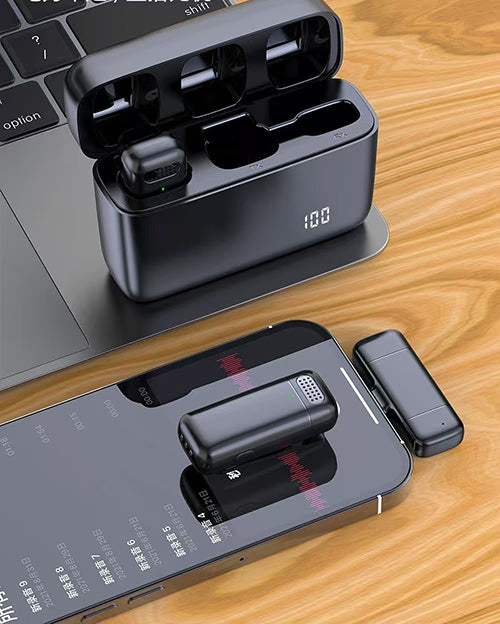 Micrófono Inalámbrico Lavalier Doble Plug & Play