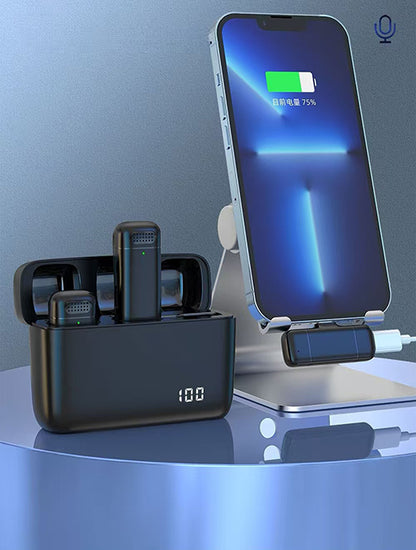 Micrófono Inalámbrico Lavalier Doble Plug & Play