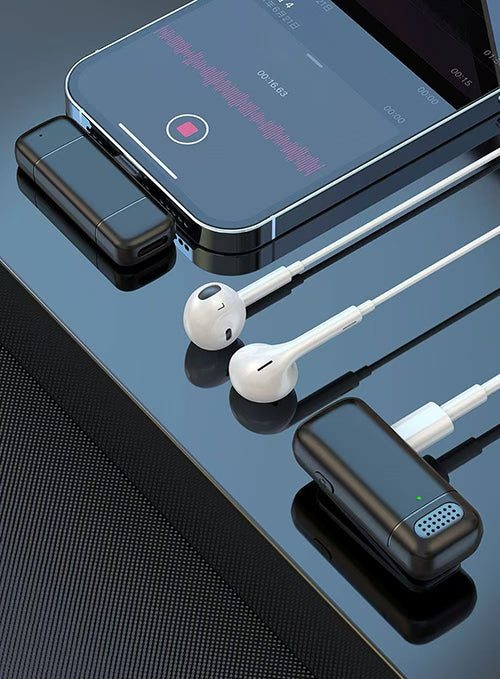 Micrófono Inalámbrico Lavalier Doble Plug & Play