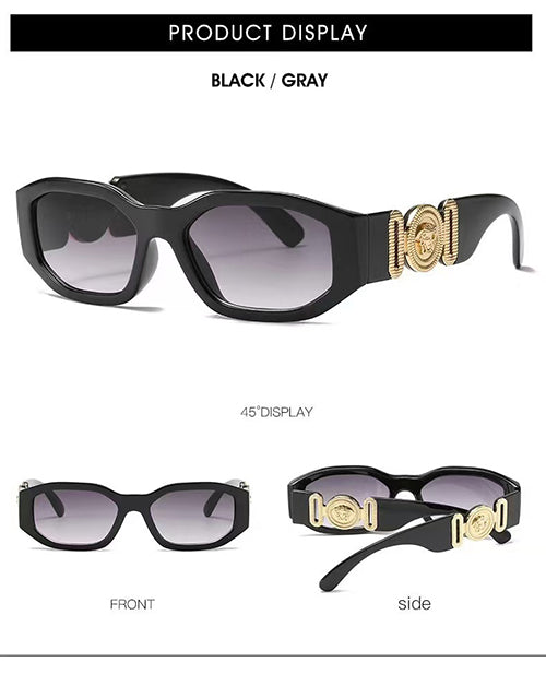 Lentes de Sol Estilo Rectangular Vintage Y2K