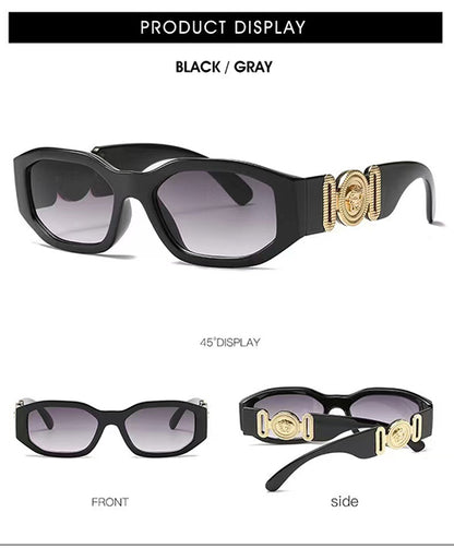 Lentes de Sol Estilo Rectangular Vintage Y2K
