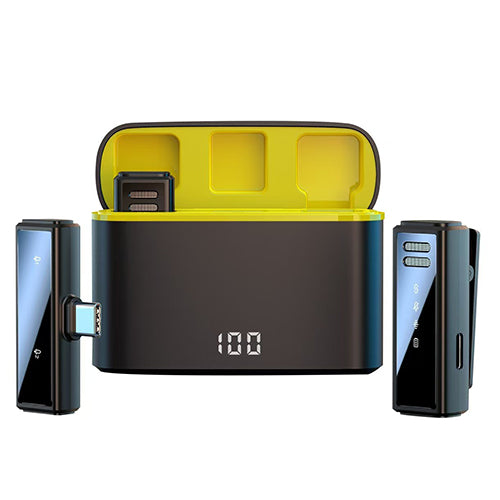 Micrófono Inalámbrico Lavalier Doble Plug & Play