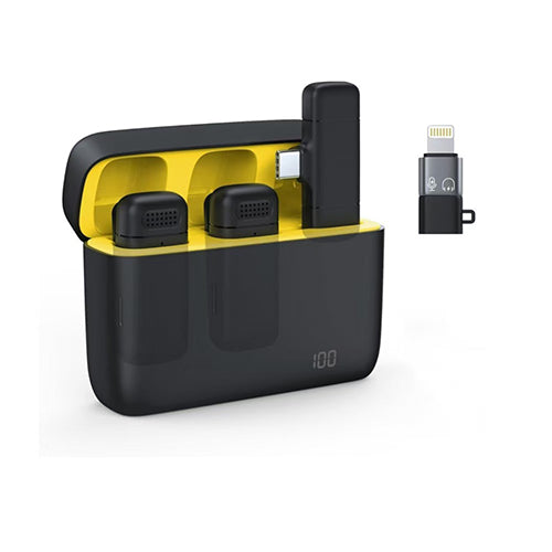 Micrófono Inalámbrico Lavalier Doble Plug & Play