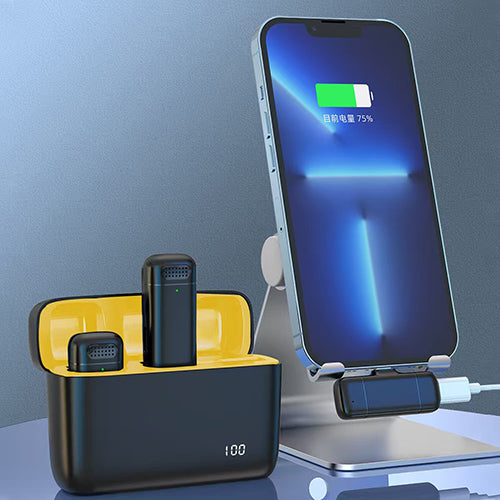 Micrófono Inalámbrico Lavalier Doble Plug & Play