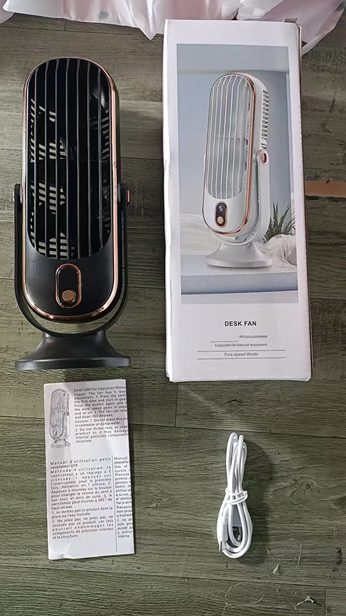 Mini Ventilador de Torre Portátil de Escritorio