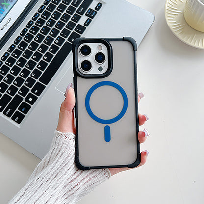 Funda Traslúcida MagSafe Antigolpes para iPhone